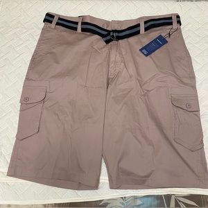 Kenneth Cole Big Mens Stretch Cargo Short 44 Clay